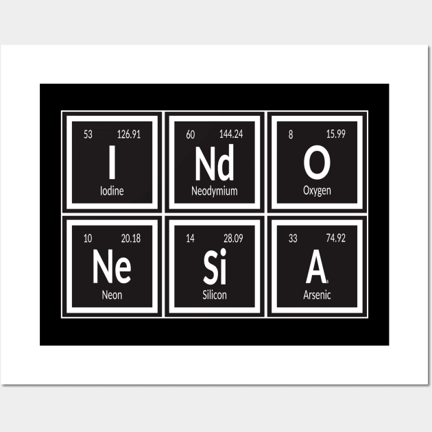 Indonesia Table of Elements Wall Art by SupixIUM